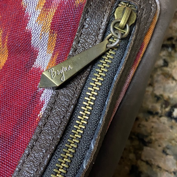 BRYNA Nicole High End AZTEC Blanket Pattern & Leather Hobo MINTY Shoulder Bag - Picture 6 of 13